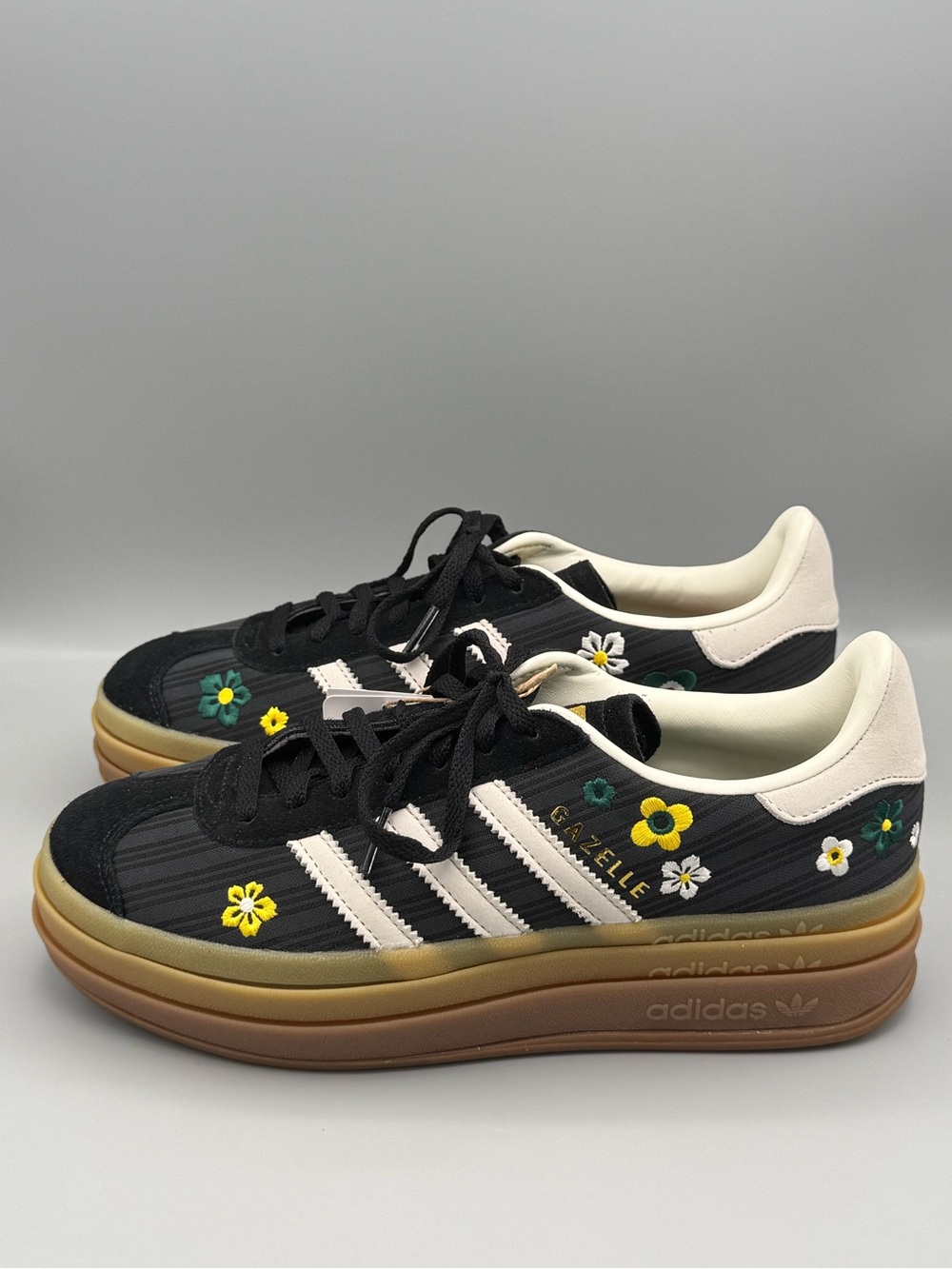 NWT adidas Originals x Liberty London Gazelle Bold Shoes, Size 7.5 - Picture 8 of 12